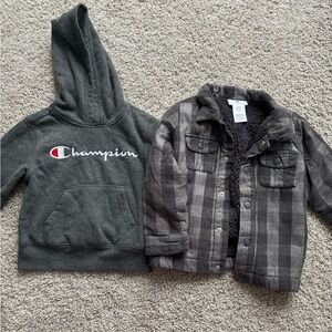 Tommy Bahama Jacket, and Champion Hooded sweatshirt BUNDLE